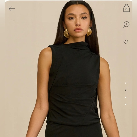 Cult Gaia Christian Black Sleeveless Top size Medium NWT - Picture 4 of 10